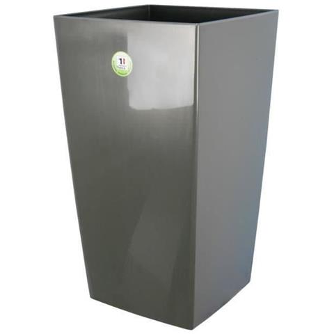 Pot De Fleurs Nuance -carr - 29 X 29 X H 52 Cm - 32.6 L - Gris Paillet - Foto 1