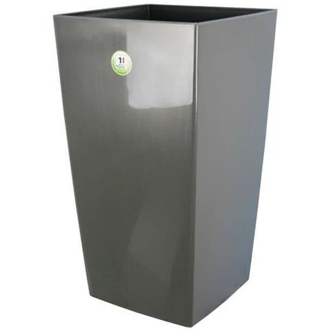 Pot De Fleurs Nuance -carr - 29 X 29 X H 52 Cm - 32.6 L - Gris Paillet - Foto 3