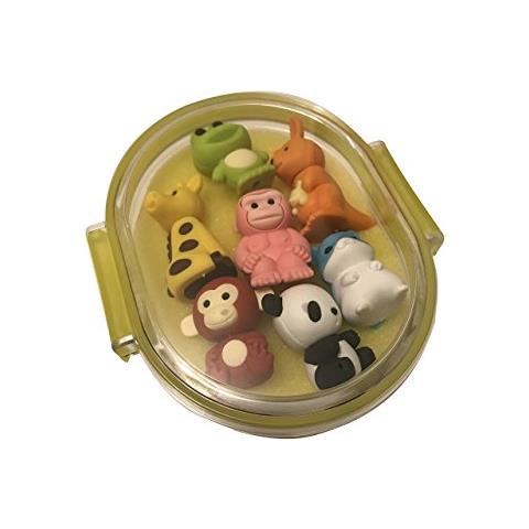 Iwako Japanese Box Set Animals And Sea Life Erasers Yellow - Foto 1