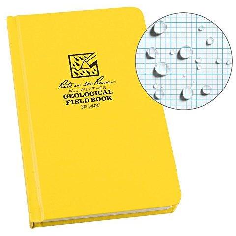 Rito Il Notebook Pioggia Geologica Rigido Laterale Bound - Bianco Giallo 475 X 75 X. 5 Pollici - Foto 1