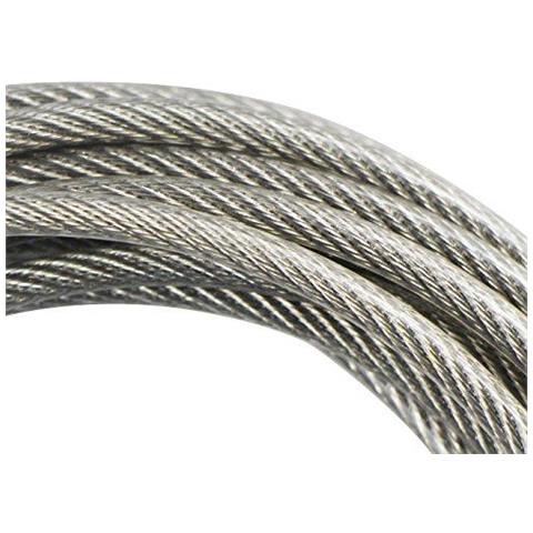 5 M Della Corda Flessibile In Acciaio Inox Filo Cable Dia 3 Millimetri Con Pvc Rivestito (5 M 8 Ditale) - Foto 4