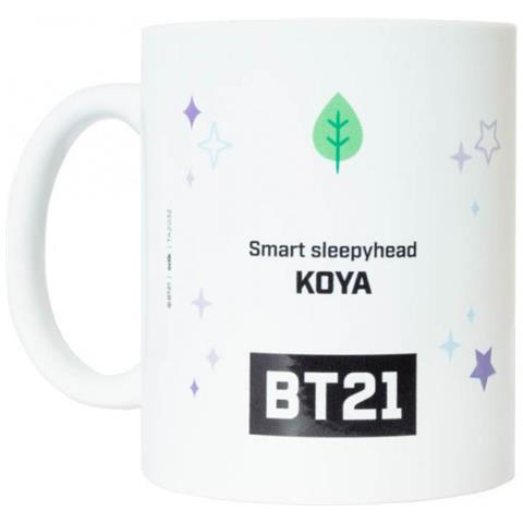 Mug Bt21 Koya Junior 300 Ml Ceramica Bianco / viola - Foto 2
