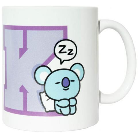 Mug Bt21 Koya Junior 300 Ml Ceramica Bianco / viola - Foto 1