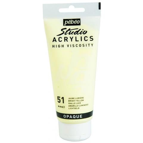 Pittura Acrilica Opaca - Giallo Chiaro - 100 Ml - Foto 1
