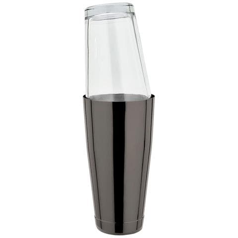 Boston Shaker 28oz. - Acciaio Inossidabile - Gmb - Nero Canna Di Fucile Con Vetro Di Miscelazione Originale Americano - Foto 2