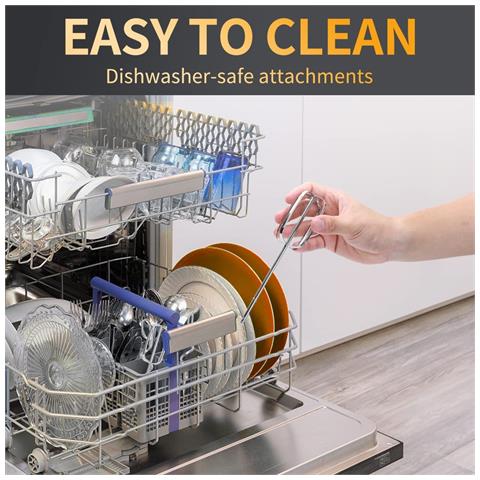 Sbattitore Elettrico Adela con 5 Livelli Velocità Regolabili E Turbo Boost Potenza 400W Colore Argento - Foto 3