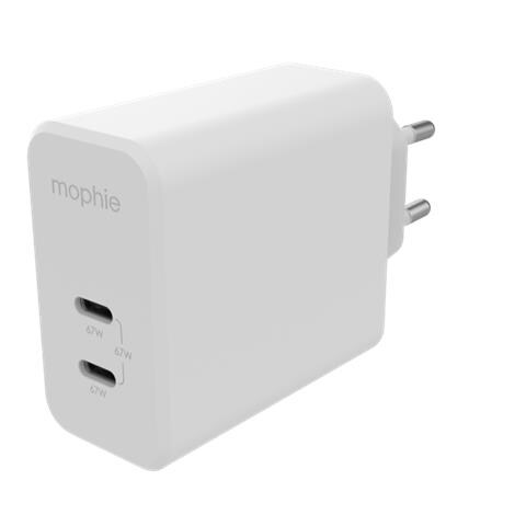 Wall Adapter Usb-c 67w Gan Dual Usbc Pd Dual 67w Gan White Eu 2x - Foto 3