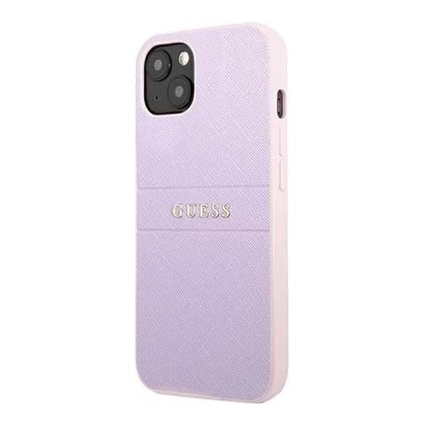 Pu Leather Saffiano Case Purple For Iphone 13 Mini Guhcp13spsasbpu (guhcp13spsasbpu) - Foto 1