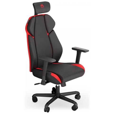 Meta Rd Poltrona Per Gaming Seduta Imbottita Nero, Rosso - Foto 1