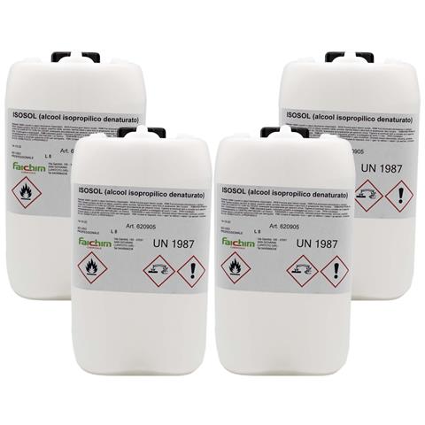 Alcool Isopropilico Isopropanolo 5l X4 Litri Pulizia Ossido Ultrasuoni Puro 97% - Foto 1