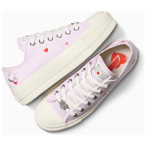 Chuck Taylor All Star Lift Platform Y2k Heart A09115c, Donne, Bianca, 36.5 - Foto 2