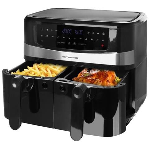 AF-126672.4 friggitrice Doppia 9 L Indipendente 2400 W Friggitrice ad aria calda Nero - Foto 1