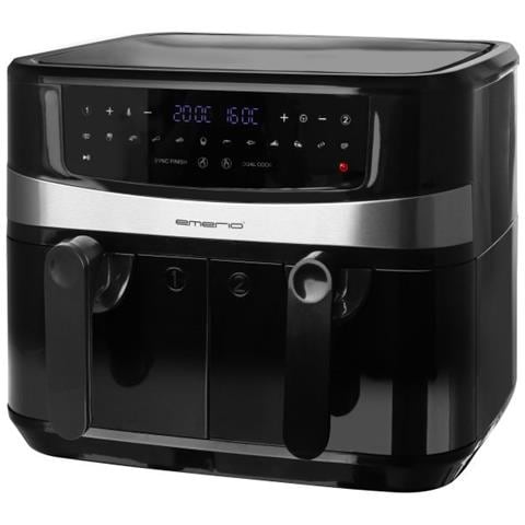 AF-126672.4 friggitrice Doppia 9 L Indipendente 2400 W Friggitrice ad aria calda Nero - Foto 2