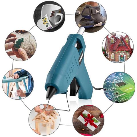 Pistola Colla A Caldo 15w Con 30 Stick Professionale Diy Wesco Fai Da Te Ws5801 - Foto 4