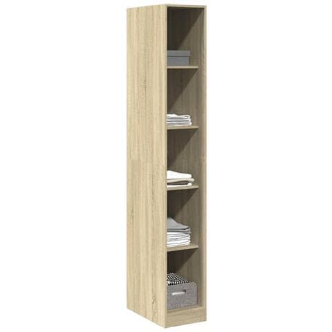 Armadio Rovere Sonoma 30x50x200 Cm In Legno Multistrato - Foto 3