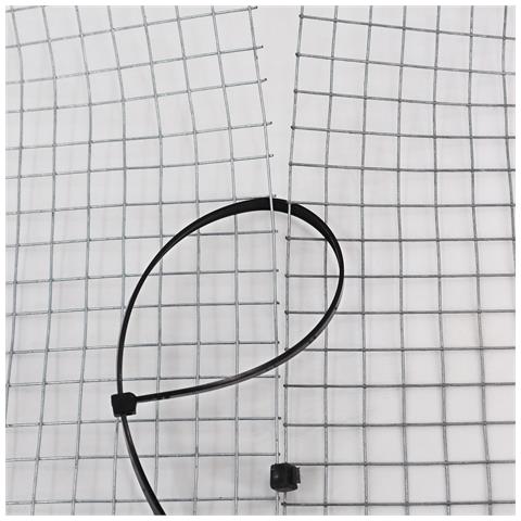 200 Fascette Serracavo 300mm X 4,8mm Per Rete Ombreggiante, Schermo Di Recinzione, Telo Oscurante Per Campo Da Tennis, Transenna Fissa - Foto 5