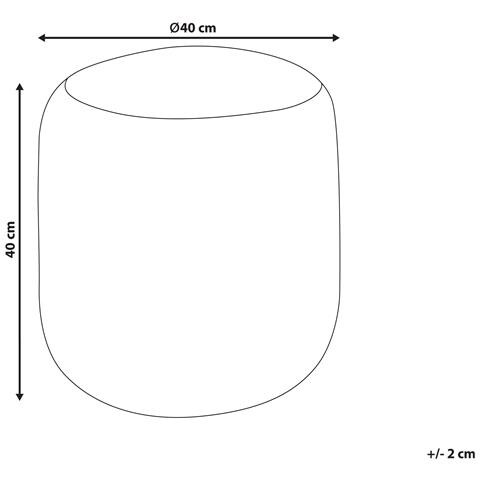 Pouf Resafa Iuta Bianco Beige - Foto 5