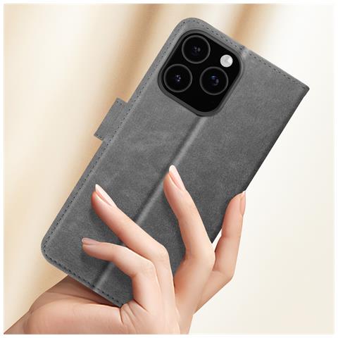 Custodia Per Iphone 16 Pro Max Copertina Portafoglio Supporto Video - Foto 2