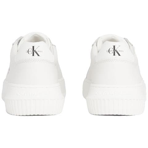 Chunky Cupsole Leisure Trainers White Sneakers Pelle Scarpe Donna Bianco Eu 39, Yw0yw00823 Ybr - Foto 3