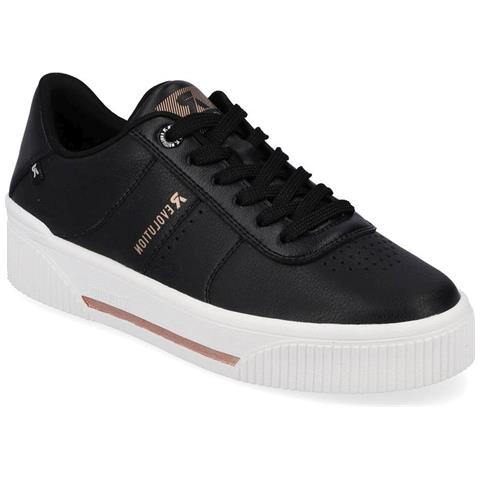 Leisure Trainers Black Sneakers Pelle Scarpe Donna Nero Eu 37, W0702-00 - Foto 1