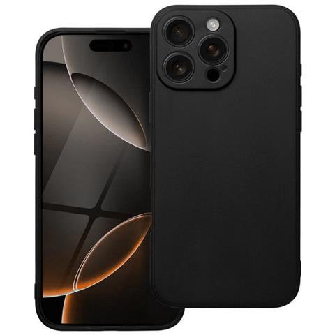 Matt Custodia Protettiva In Tpu Silicone Cover Case Per Apple Iphone 16 Pro Max Black - Foto 1