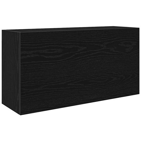 Mobile Da Bagno A Parete Nero 80x25x40 Cm In Truciolato - Foto 2