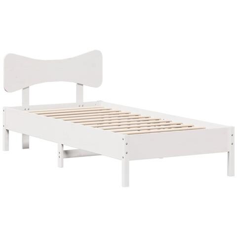 Giroletto Senza Materasso Bianco 75x190 Legno Massello Di Pino - Foto 2
