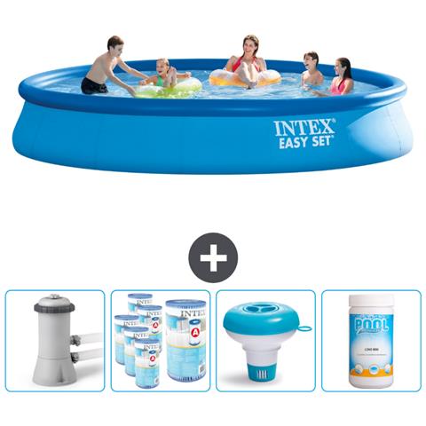 Piscina Fuori Terra - In Giro - 457x457x84 Cm - Blu - Include Accessori Coordinati Cb89 - Foto 1