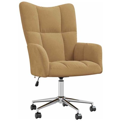 Lusso Casadino -  Poltrona Relax Marrone In Velluto - Foto 1