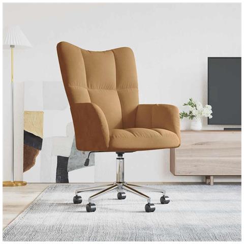 Lusso Casadino -  Poltrona Relax Marrone In Velluto - Foto 8