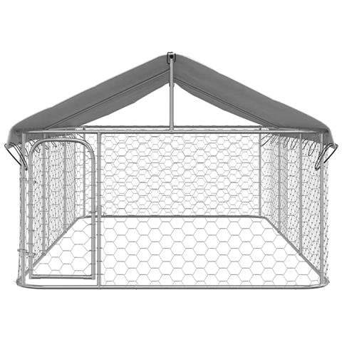 Gabbia Per Cani Da Esterno Con Tetto 400x200x150 Cm - Foto 2
