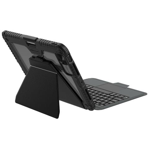 Custodia Con Tastiera Retroilluminata Per Ipad Pro 11” Con Paraurti Rinforzato, Nero - Foto 3