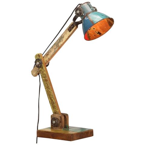 Lampada Scrivania Industriale Rotonda Multicolore 23x18x95 E27 - Foto 1