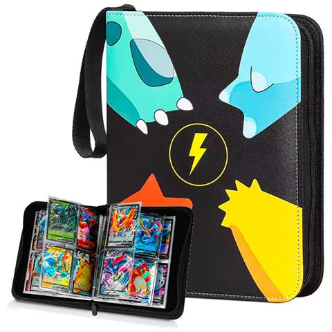 Cartella Di Archiviazione Con Motivo Pokémon Per 400 Carte Con Chiusura A Zip - Foto 1