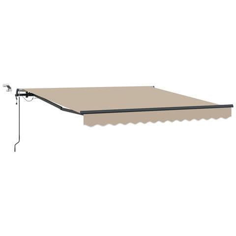 Tenda Retrattile Automatica  con LED Beige 300x250 cm, Tessuto di ricambio per tenda  per telaio 3x2,5 m Beige - Foto 1