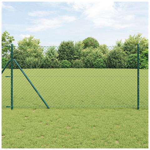 Recinzione a Maglie Verdi 1.6x25 m Acciaio - Foto 2