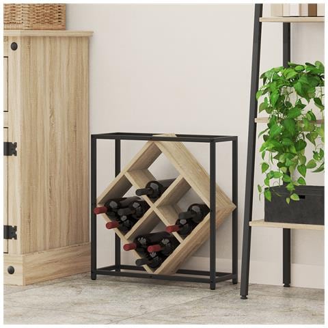 Scaffale per vino Sonoma Oak 51x18x52,5 cm in legno ingegnerizzato - Foto 2