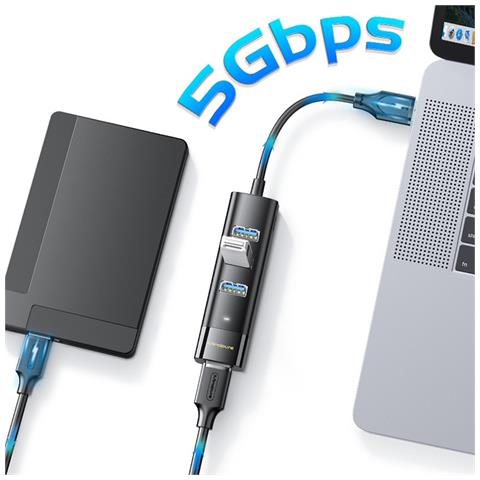 Hub Usb-c A 4 Porte Usb 3.0: Espandi La Connettività Del Tuo Dispositivo 0,3 Milioni - Foto 2