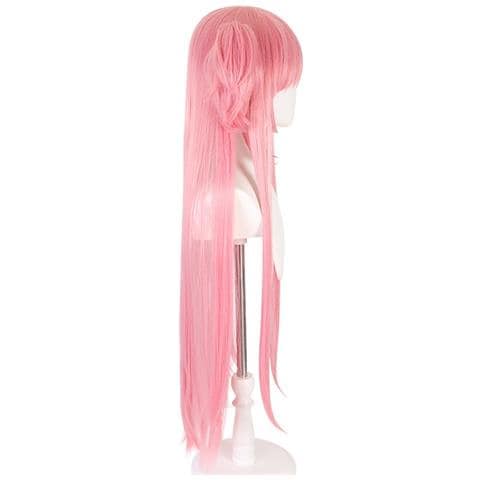 Parrucca Cosplay Rosa - 80cm, Fibra Ad Alta Temperatura, Perfetta Per Anime E Feste - Foto 2