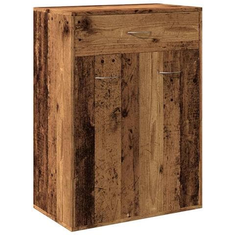 Scarpiera Legno Antico 60x35x84 cm in Legno Multistrato - Foto 1
