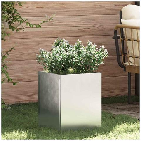 Vaso da giardino Argento Acciaio zincato - Foto 2