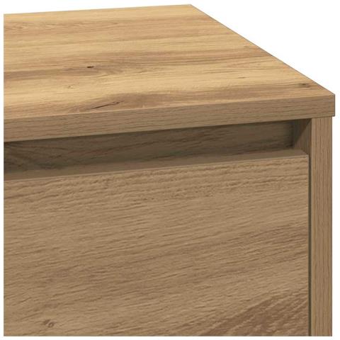Armadio da Notte con rovere artigianale 71 x 34.5 x 75 cm - Foto 9