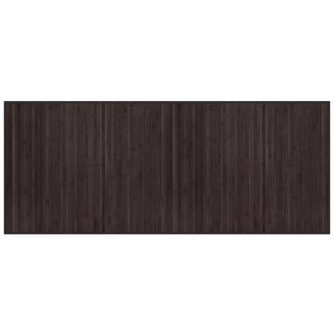 Tappeto Rettangolare Marrone Scuro 80x200 cm in Bambù - Foto 1