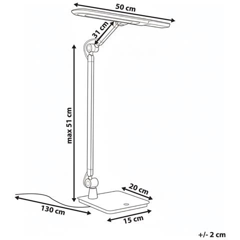Lampada Da Scrivania A Led Serpens Con Dimmer Grigio - Foto 6