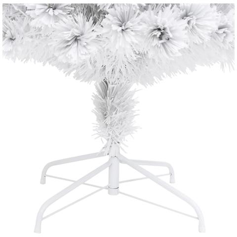 Lusso Casadino -  Albero Natale Preilluminato Bianco 210 Cm In Fibra Ottica - Foto 8