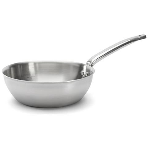 Padella In Acciaio Inox Da 24 Cm Senza Coperchio - 3603.24 - Foto 1