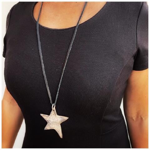 Collana Lunga, Grande Stella D'argento - Foto 4