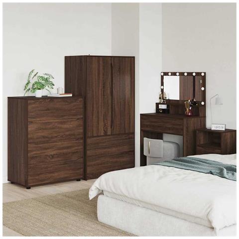 Armadi di Stoccaggio 2 pcs Rovere Marrone 80 x 48 x 105 cm - Foto 2