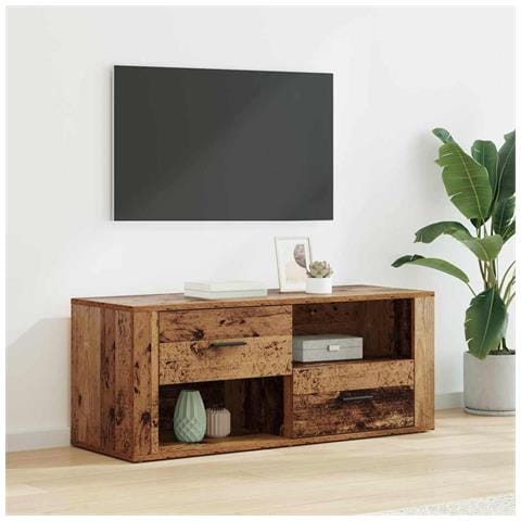 Mobile TV Legno vecchio 100 x 35 x 40 cm Legno multistrato - Foto 2