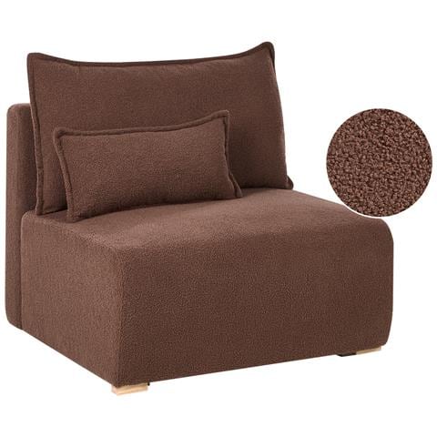 Sezione A 1 Posto Nerbo Bouclé Marrone - Foto 2